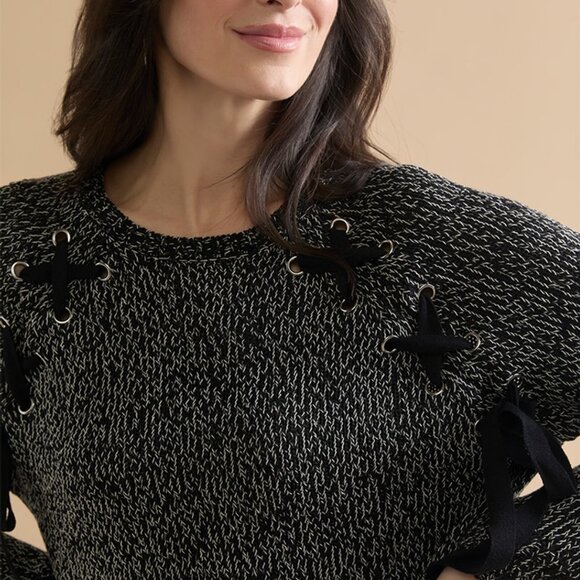 Chic lace-up ribbon sweater (brand new!) - Picture 13 of 16